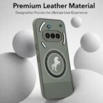 Jkobi PU Leather Finish Back Cover Case for Nothing Phone 3A 5G (Professional Minimalist Texture | MagSafe Compatile | Camera Protection | Sleek Sober Formal) - Image 6