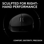 Logitech G PRO X Superlight 2 DEX Lightspeed Wireless Gaming Mouse, 60g Pro-Grade Lightweight Mouse with 5 Programmable Buttons, 44k DPI Sensor, USB-C Charging, for PC/Mac - Black - Image 3