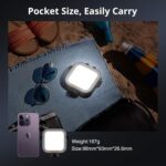 Mobilife RGB Video Light Double Sided Strong/Soft LED Lamp CCT/20 Effect 2000mAh Rechargeable Battery 118 LED Beads with Clip for Camera Phone Laptop Photography YouTube - Image 9