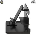GKD Wooden Desk Organizer 6 in 1 with Mobile Stand | Table Organizer for Office & Home | Desktop Storage Organizer | Gift for Husband, Brother & Him | Birthday & New Year Gift (Black) - Image 5