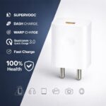 45W SuperVOOC Fast Charger Adapter with USB to C Cable Compatible with realme GT Neo 3, GT 2 Pro, GT Neo 2, X50 Pro, X7 Pro, 9 Pro+, 10 Pro+, 11 Pro, 11 Pro+ (45W Adapter & Cable), White - Image 4