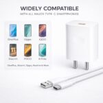 45W SuperVOOC Fast Charger Adapter with USB to C Cable Compatible with realme GT Neo 3, GT 2 Pro, GT Neo 2, X50 Pro, X7 Pro, 9 Pro+, 10 Pro+, 11 Pro, 11 Pro+ (45W Adapter & Cable), White - Image 5