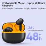 Earbuds for Realme 3 Pro Earbuds Original Like True Wireless Bluetooth in-Ear Headphones Earphones TWS with Mic, Touch Controls, Deep Bass, Sports (48 Hours.SJT.BK) - Image 4