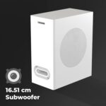 ZEBRONICS Zeb-Juke BAR 9500WS PRO Dolby 5.1 Soundbar with Wireless Satellites, Dolby Audio, 525 Watts Output Power, 16.5cm subwoofer, HDMI ARC, BT v5.0, LED Display, Wall Mount and AUX (White) - Image 6