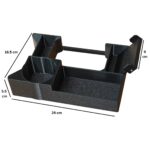 Upgraded Type Center Console Storage for Manuel Jimny,Cup Holder, Card Holder (Black) Pack of 1 - Image 4