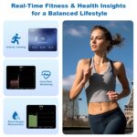 Smart Ring for Women Men - Titanium Health Fitness Tracker Ring with Heart Rate, Step Counting (Rose Gold, 6) - Image 4