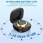 Smart Ring for Women Men - Titanium Health Fitness Tracker Ring with Heart Rate, Step Counting (Rose Gold, 6) - Image 6