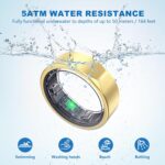 Smart Ring for Women Men - Titanium Health Fitness Tracker Ring with Heart Rate, Step Counting (Rose Gold, 6) - Image 7