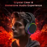 Drumstone (𝗦𝗽𝗲𝗰𝗶𝗮𝗹 𝟱 𝗬𝗲𝗮𝗿𝘀 𝗪𝗮𝗿𝗿𝗮𝗻𝘁𝘆 Wired RGB Gaming Headset with 50mm Drivers | Adjustable Memory Foam Headband | Omnidirectional Mic | in-Line Volume Control | Lightweight - Image 3