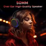 Drumstone (𝗦𝗽𝗲𝗰𝗶𝗮𝗹 𝟱 𝗬𝗲𝗮𝗿𝘀 𝗪𝗮𝗿𝗿𝗮𝗻𝘁𝘆 Wired RGB Gaming Headset with 50mm Drivers | Adjustable Memory Foam Headband | Omnidirectional Mic | in-Line Volume Control | Lightweight - Image 4