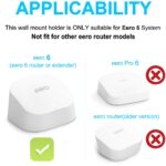 Outlet Wall Mount for eero 6 & eero 6+ Mesh Wi-Fi 6 System, Dual-Band, Space Saving, Easy to Move, No Messy Wires, No Tools Required - Image 3
