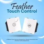 SmartLife Modular Non-Smart Bell Touch Switch (White) | Elegant Design | Easy Installation | Compatible with Roma & Similar Modular Plates - Image 5