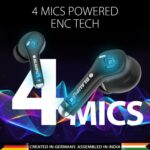 Blaupunkt Newly Launched Btw100 Xtreme Truly Wireless Bluetooth Earbuds I 99H Playtime* I Quad Mic I Crispr Enc Tech I Gaming Mode I Turbovolt Charging I Bt Version 5.3 (Black),in-Ear - Image 4