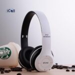 icall P47 Best Wireless Portable Gaming Headphone Microphone Stereo Card Support Bluetooth Headset(White) - Image 5
