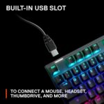 SteelSeries Apex Pro Mechanical Gaming Keyboard – Adjustable Actuation Switches – World’s Fastest Mechanical Keyboard – OLED Smart Display – RGB Backlit - Image 7