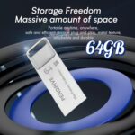 Drumstone (𝟏𝟔 𝐘𝐄𝐀𝐑 𝐖𝐀𝐑𝐑𝐀𝐍𝐓𝐘) 64GB USB Flash Drive – High-Speed PenDrive for Data Storage, Transfer & Backup for Laptop, PC, Car Audio & More - Image 4