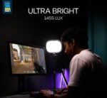 Kreo Slab Video Light | Adjustable LED Video Light with 5 Color Temperatures (3200K–5600K), 1455 Lumens, 120 LEDs & Extendable Stand | Photography, Streaming & Content Creation - Image 3