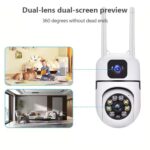 VistaWave 3MP Full HD Smart Wi-Fi CCTV Home Security Camera 360° with Pan Tilt Bulb Camera View & Talk 128GB SD (Light Camera) (Dual Lens Mini Dome) - Image 3
