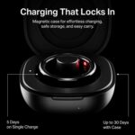 Boat SmartRing Active Plus, Auto HR, Sleep, SpO2, Stress & Skin Temperature Monitor, Stainless-Steel Build, 5 ATM, Weighs Only 5 gm, Portable Charging Case, Smart Ring for Men (12, Midnight Black) - Image 7
