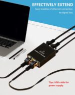 Ethernet Splitter Gigabit Network Port Splitter 1 in 3 Outputs 1 Female to 3 Female High Speed LAN Internet Adapter with USB-C Charging Cable Plug and Play for Cat5 Cat5e Cat6 Cat7 - Image 3
