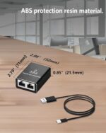 Ethernet Splitter Gigabit Network Port Splitter 1 in 3 Outputs 1 Female to 3 Female High Speed LAN Internet Adapter with USB-C Charging Cable Plug and Play for Cat5 Cat5e Cat6 Cat7 - Image 4