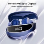 Number Navo Buds Z1 TWS Earbuds | 72H Playtime | Digital Display Case | Quad-Mic ENC | Dual Pairing | Hi-Bass 13mm Drivers | Quick Charge | 35ms Low Latency | IPX5 | Touch Controls | (Winter Blue) - Image 5