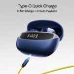 Number Navo Buds Z1 TWS Earbuds | 72H Playtime | Digital Display Case | Quad-Mic ENC | Dual Pairing | Hi-Bass 13mm Drivers | Quick Charge | 35ms Low Latency | IPX5 | Touch Controls | (Winter Blue) - Image 10