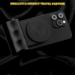 BROLAVIYA Magnetic Phone Camera DSLR Style Shutter Grip for Magsafe iPhone & Android, Wireless Shutter Button, Black - Image 4