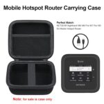 Elonbo Carrying Case for NETGEAR Nighthawk M6/ M6 Pro/ M7 Pro/ M5 5G Mobile Hotspot Router, Portable Wireless WiFi Travel Hotspot Router Storage Holder, Extra Mesh Pocket Fits Cable, Black - Image 3