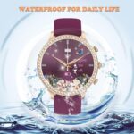 Pink Smart Watches for Women with Diamonds, Answer/Make Call Ladies Bluetooth Smartwatch for Android and iOS Phones, Rhinestone Fitness Activity Tracker Sleep Tracker Pedometer - Image 5