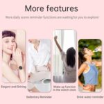 Pink Smart Watches for Women with Diamonds, Answer/Make Call Ladies Bluetooth Smartwatch for Android and iOS Phones, Rhinestone Fitness Activity Tracker Sleep Tracker Pedometer - Image 8