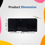 Wall Mount Mobile Holder|Plastic Storage Case for Ac/Tv Remotes|Multi-Purpose Wall Smartphone Stand for Charging|Remote Wall Organiser|Smart Stand Wall Gadget (Black) - Image 4
