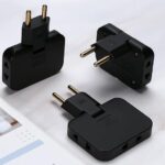 Mini Slim Wireless Plug Adapter Multi Universal Travel Charger Rotatable Pin Extender Socket Foldable Wall Outlet for Multiple Device Charging (Pack of 1) - Image 4