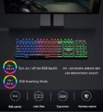 Offbeat® - Slayer RGB Backlit Mechanical Feel Like Wired Gaming Keyboard 19 Anti Ghost Keys and 3200 DPI Gaming 6D Button Mouse Combo, for Computer, Laptop, PC - Image 3