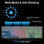 Offbeat® - Slayer RGB Backlit Mechanical Feel Like Wired Gaming Keyboard 19 Anti Ghost Keys and 3200 DPI Gaming 6D Button Mouse Combo, for Computer, Laptop, PC - Image 4