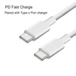 Type-C To Type-C Cable For Tata Tigor XZ Plus Leatherette Pack CNG Original USB Data & Charging Cable PD Dash WRAP Fast Charging 60W High Speed QC 3.0 Cable (White, 4Amp, SH.K7) - Image 3