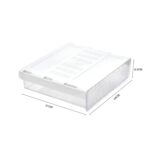 oddpod ™ Reed Under The Table Hidden Drawer/Acrylic Desk Organiser For Home & Office - White (Medium), Stationery - Image 4