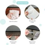 oddpod ™ Reed Under The Table Hidden Drawer/Acrylic Desk Organiser For Home & Office - White (Medium), Stationery - Image 7