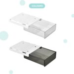 oddpod ™ Reed Under The Table Hidden Drawer/Acrylic Desk Organiser For Home & Office - White (Medium), Stationery - Image 8