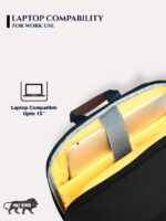 Lavie Sport Chairman 24 Litres Backpack with Padded Laptop Sleeve | Fits upto 14" Laptop | Polyster Business Backpack for Men & Women | Durable Office Bag | Upto 14 inch Notebook/MacBook Compatible - Image 4