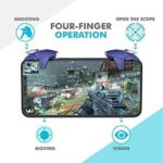 TYROCX L1 R1 Mobile Smartphone Gaming Trigger for All Batlegrounds Games-(Blue) - Image 4