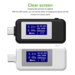 USB Voltage Tester, Portable USB Current Tester Multifunctional Digital LCD Display for Laptop for Power Bank for Phone (White) - Image 7