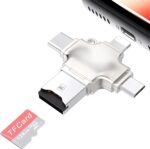 WeFly 4 in 1 Flash Drive with Light-ning, Micro USB, USB A, Type-C Interface Mini Hangable PenDrive for iOS & Android Compatible with iPhone, iPad, Android, PC and More Devices - Image 4