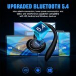 STADOR Wireless Earbuds, Bluetooth 5.4 Over Ear Headphones, Ear Buds Wireless HiFi Stereo Sound with ENC Mic, Sport Earphone with Hooks for Running, 48H Dual LED Display, IP6 - Image 4