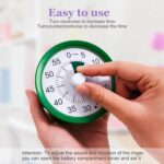 60 Minute Visual Timer Clock – Silent Countdown Timer for Kids & Adults | Time Management for Classroom, Kitchen, Study, Office, ADHD, Homeschool, Tasks & Games (Round, Black) - Image 4