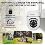 DDLC Full HD Wi-fi Wireless IP CCTV Security Camera Light Vision, Night Vision Remote Indoor 1080p V380 Pro App 360 Degree Watch Live Streaming Mini Dome PTZ Camera (mini ptz) - Image 5