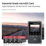 VIOFO 128GB Industrial Grade microSD Card, U3 A2 V30 High Speed Memory Card with Adapter, Support Ultra HD 4K Video Recording - Image 4