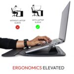 Capes Elevate Armour Laptop Sleeve/Stand/Case | 2-in-1 | Carbon Fibre Sleeve for Laptops | Scratch & Water Resistant | Slim Protective Cover Magnetic Flap (13/14 Inch) - Image 3