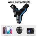 Sounce Helmet Chin Strap Mount with Mobile Clip & Screw Compatible with All Smart Phones Go pro Hero 9/8/7/6,SJCAM, Yi, DJI Osmo Action & Other Action Cameras (Multipurpose Helmet Mount) - Image 4