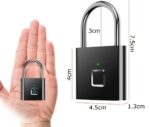 Smart Lock Fingerprint Biometric Padlock, Keyless&Password-Free Access, Stores 20 Fingerprint, Waterproof Metal Locks for Home, Gate & Travel, Office Security, Fast Fingerprint Sensor Unlocking - Image 3